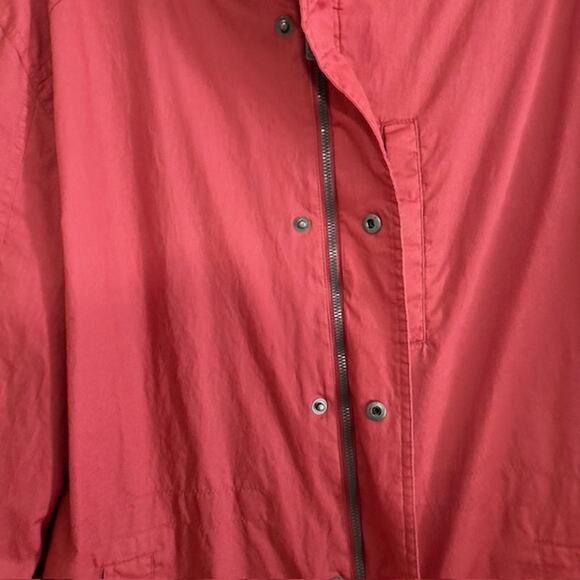 Dockers Red Rain Jacket/Coat/Slicker/Hood Parka Weather-resistant Rain Gear MED - Picture 6 of 9